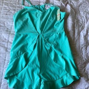 Teal Romper